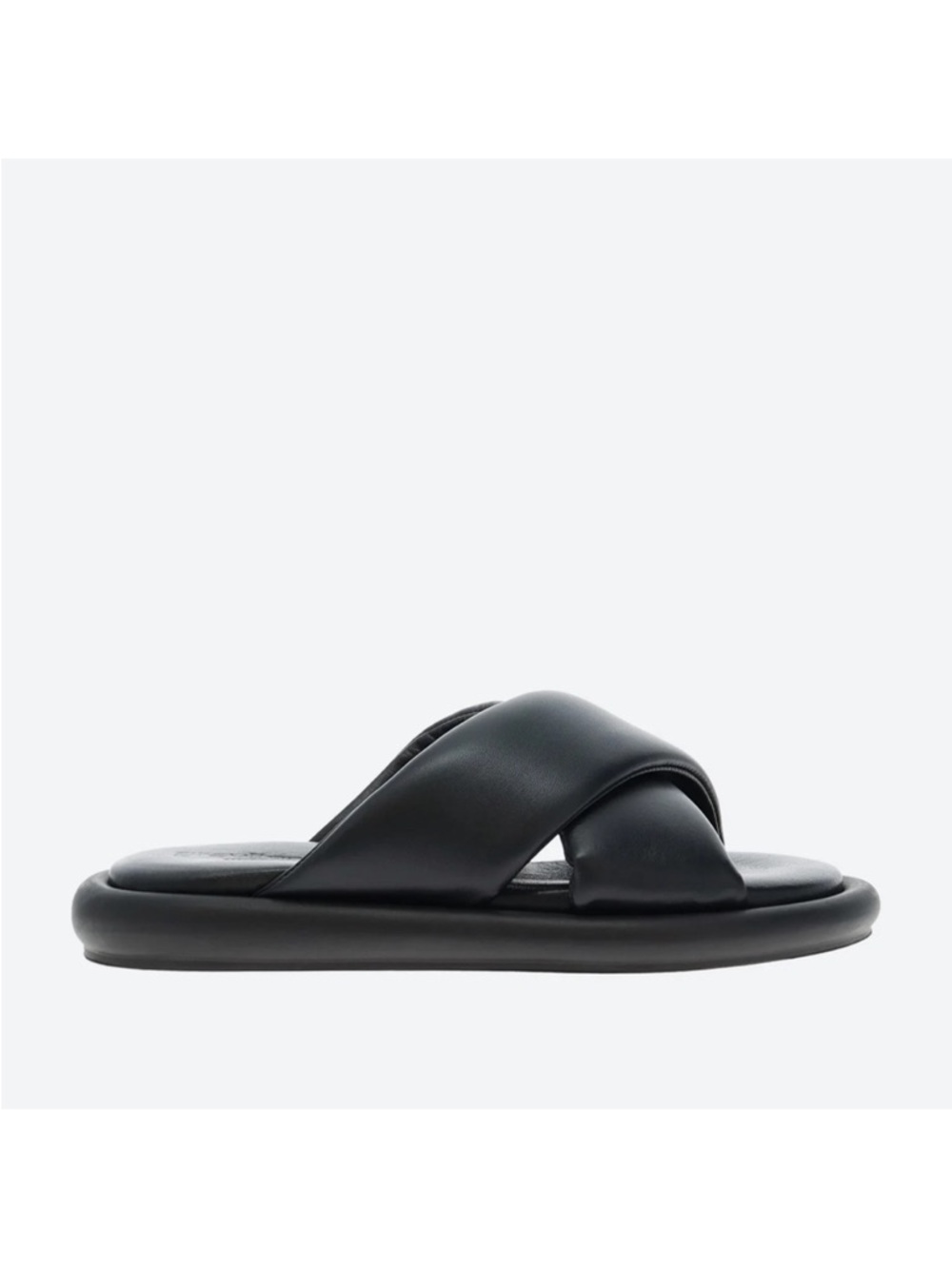 gravitypope Jackie Leather Cushioned Crisscross Sandal